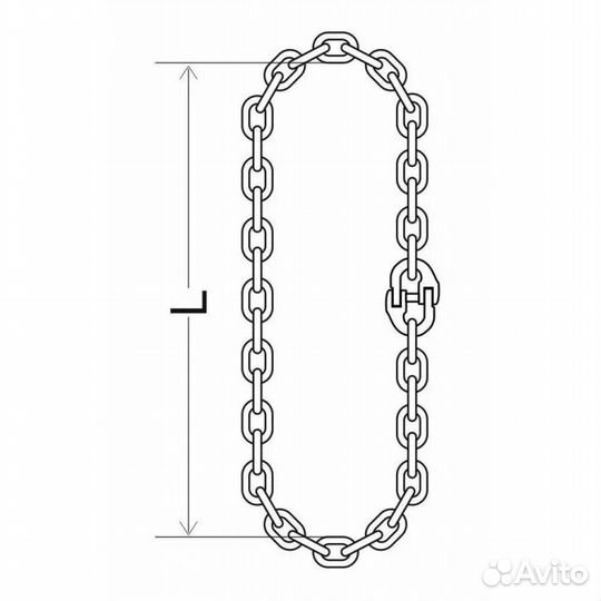 Строп цепной универсальный кольцевой - Тип усц 10