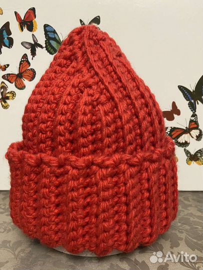 Шапка женская вязаная ручная работа