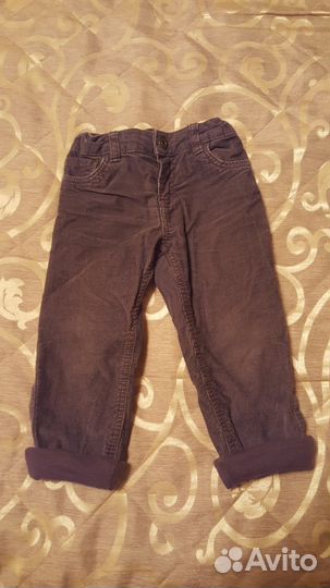 Брюки на мальчика с подкладом вельветовые Mohtecar