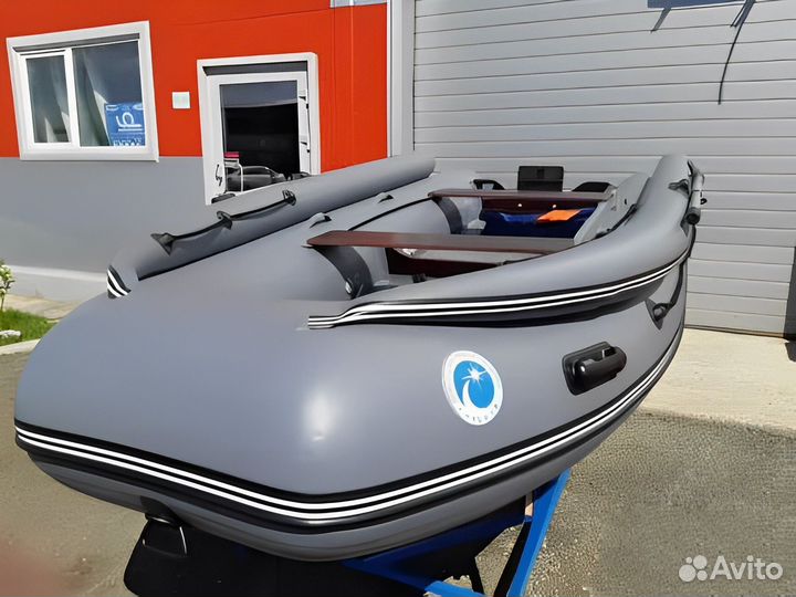 Лодка пвх Stormline AIR JET PRO MAX 380 серый