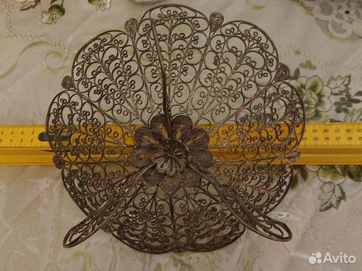 Конфетница ваза скань филигрань