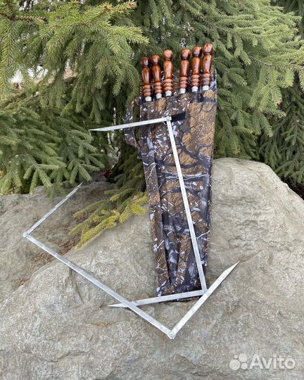 Шампура с деревянной ручкой