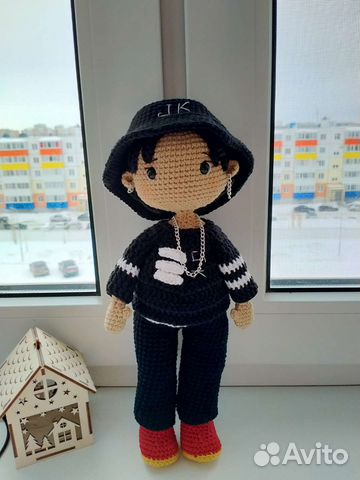 Вязаная кукла Чонгук BTS