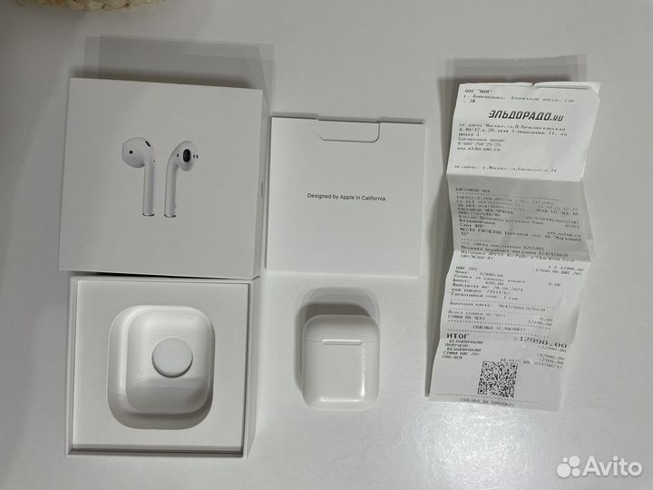 Наушники apple airpods 2