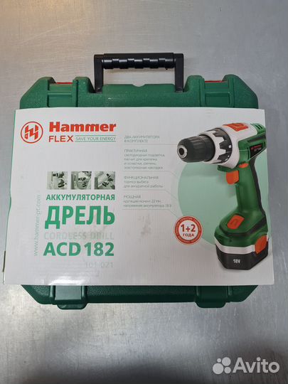 Аккумуляторная дрель-шуруповерт Hammer Flex ACD 18