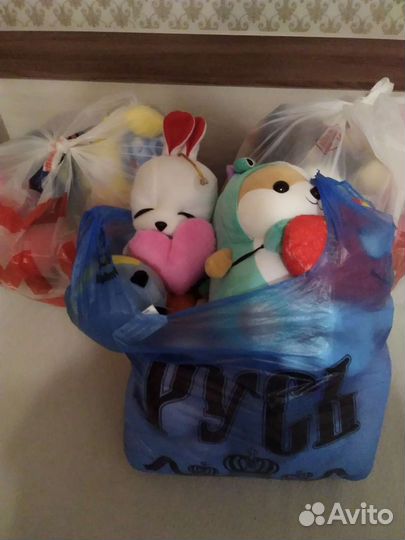 Мягкие игрушки новые пакетом