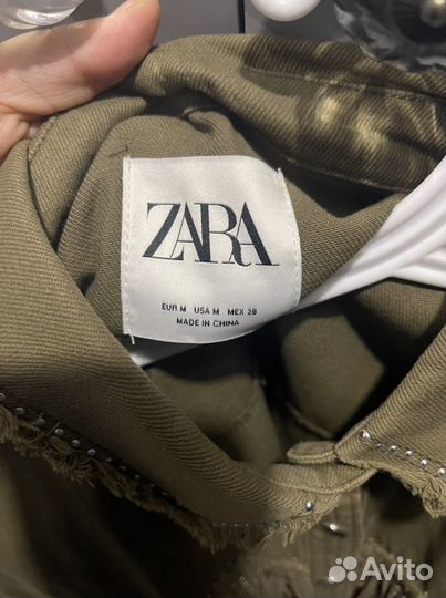 Куртка рубашка zara