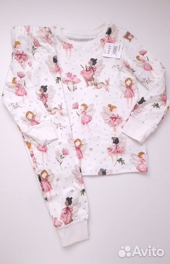 В наличии Next Пижама 2-3 года феи ночная рубашка