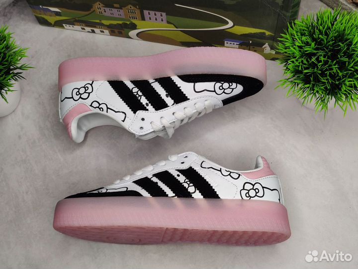 Кроссовки женские Adidas Samba Hello Kitty