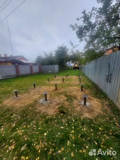 Винтовые сваи под ключ установка