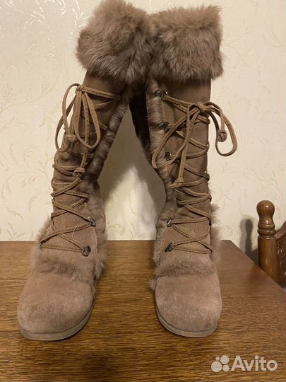 Ugg женские на платформе коричневые