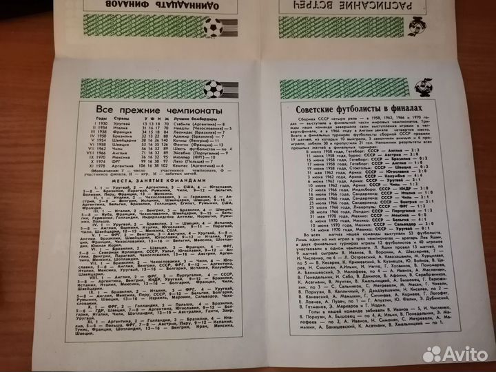 Программка XII чемпионата мира по футболу