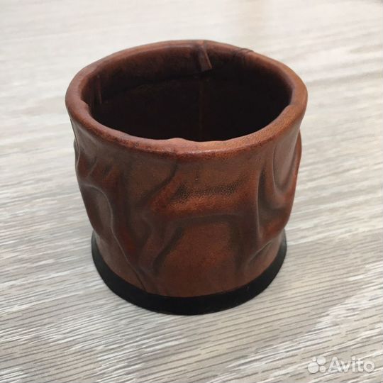 Италия. Kangaroo. Зажигалка, пепельница, кожа ручн