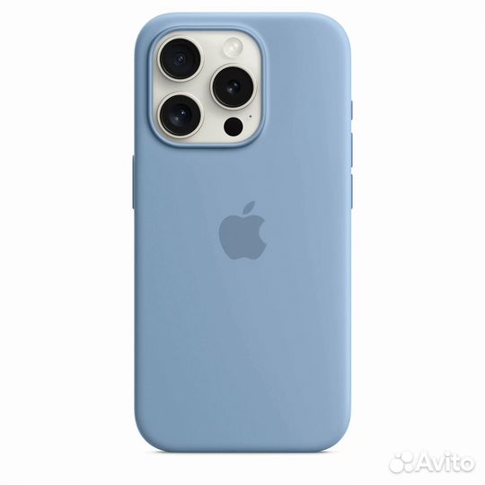 iPhone 15 Pro Max Silicone MagSafe Winter Blue
