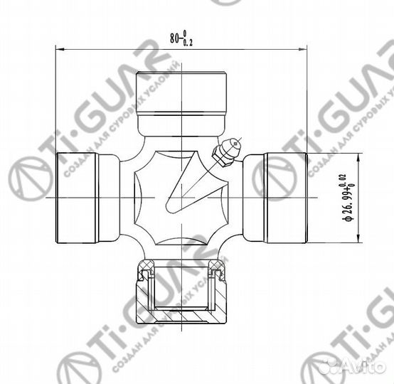 Крестовина TG-cjcs027/GUK-12 * tiguar
