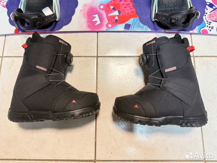 Детский сноуборд комплект Burton - 130 - 36