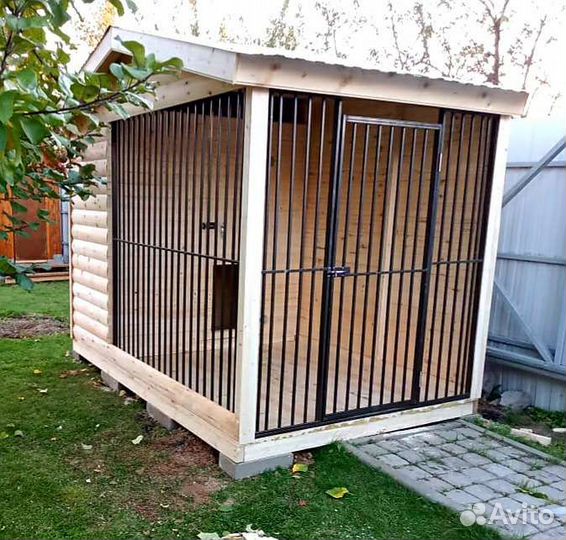 Вольеры для собак с будкой
