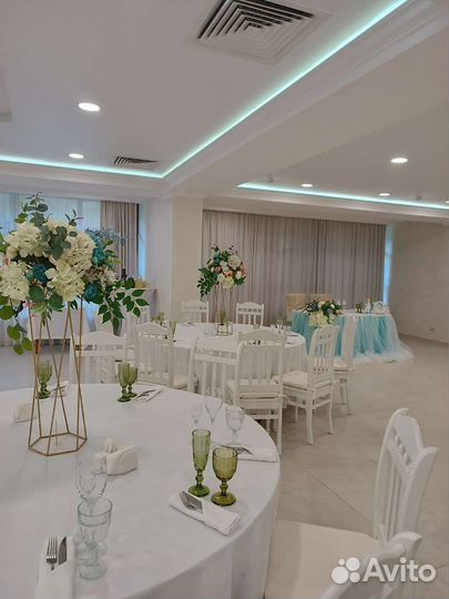 Оформление зала на свадьбу