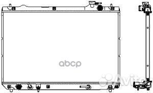 Радиатор toyota Highlander 06/00