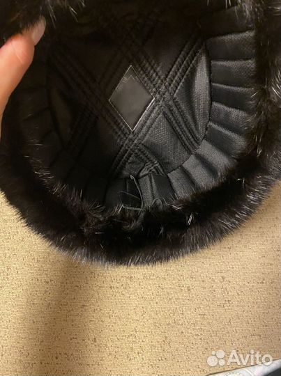 Норковая шапка мужская ушанка