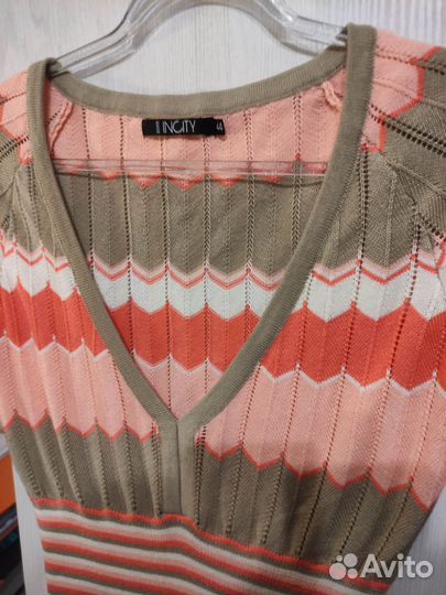 Платье incity длинное вязаное летнее 42-44