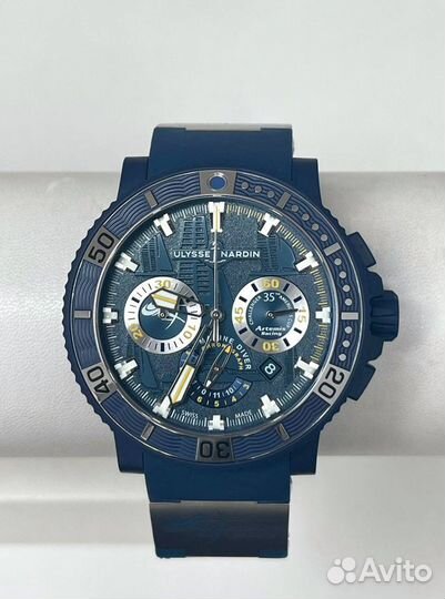 Часы Ulysse Nardin Maxi Marine Diver Black Sea Chronograph Artemis Limited Edition