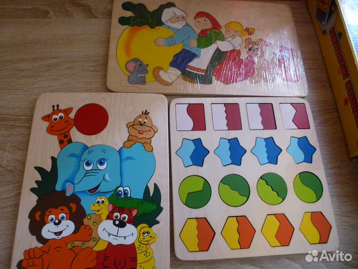 Развивающие игрушки 1-3 года: деревянные, пазлы