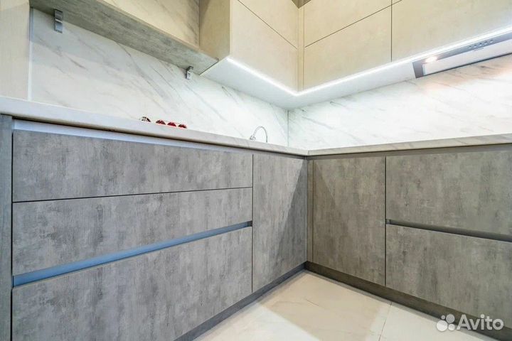 Кухонный гарнитур эмаль без ручек ars 8828