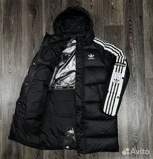 Мужской зимний пуховик Adidas с мембраной