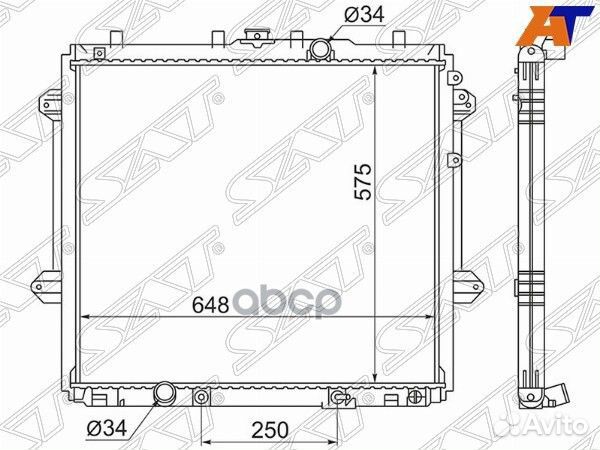Радиатор Toyota Land Cruiser Prado (J150) 09-20