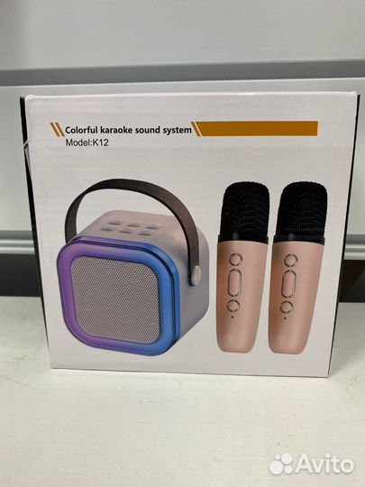 Колонка с микрофоном караоке детская