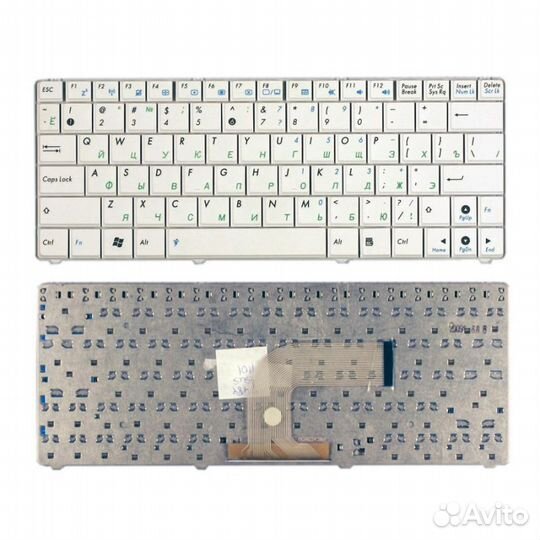Клавиатура для ноутбука Asus Eee PC 1101, N10 бела
