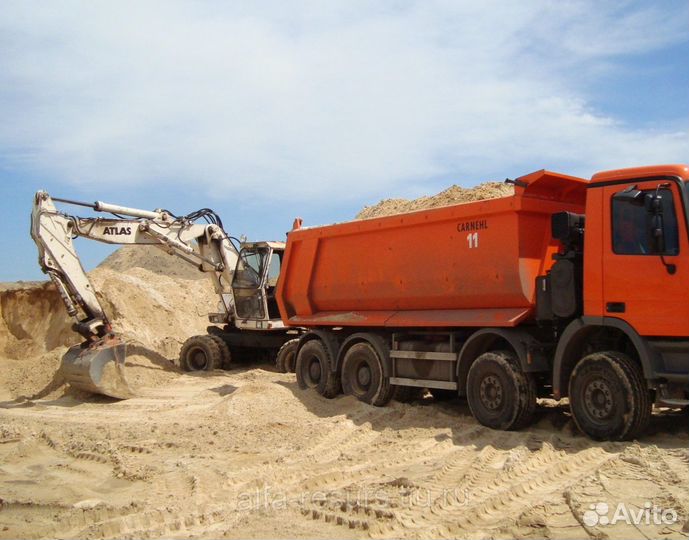 Песок строительный доставка в Батайске