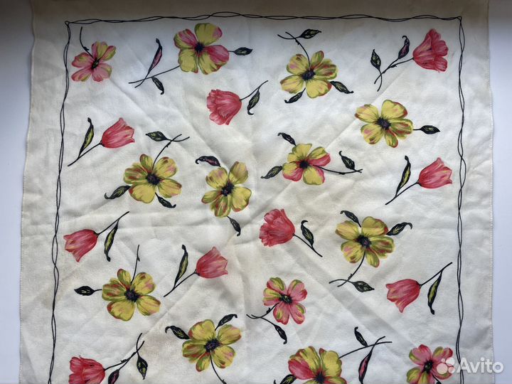 Платок шейный женский шелковый