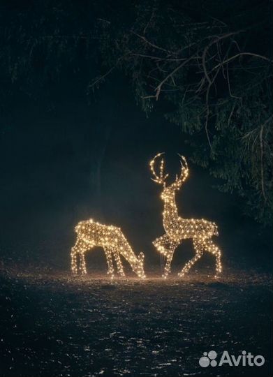 Фигура олень из проволоки