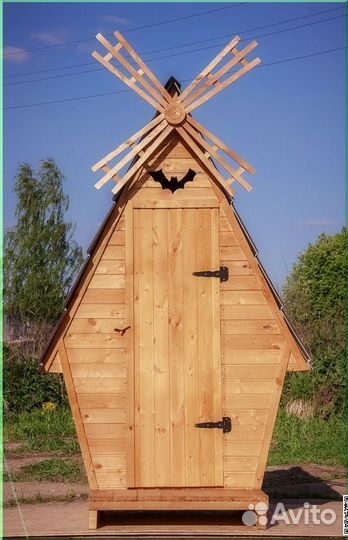 Дачный туалет деревянный BAG338