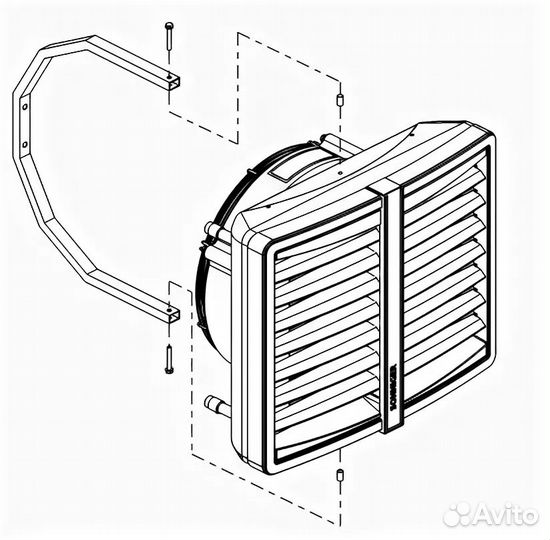 Водяной тепловентилятор Sonniger 25кВт