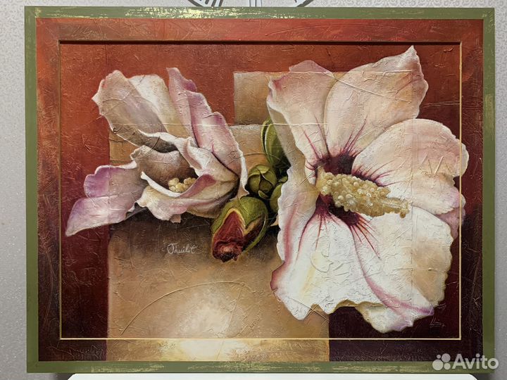 Картина интерьерная 60*80 «Мальвы»