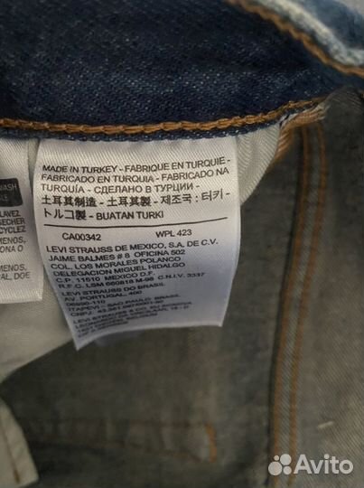 Новые джинсы levis 501