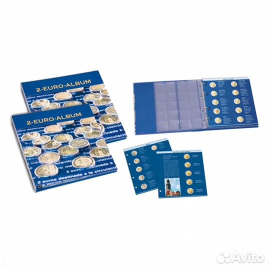 Альбомы для монет Евро с листами Leuchtturm