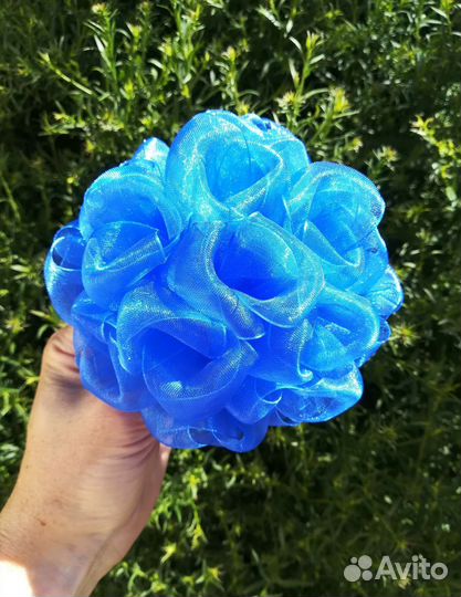 Бант на резинке из органзы