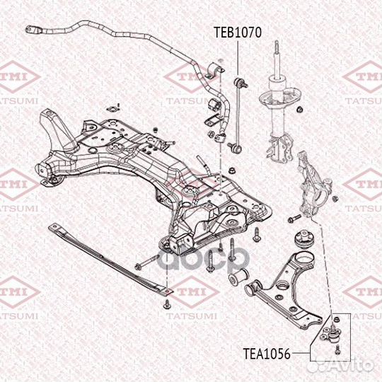 Опора шаровая нижняя L/R TEA1056 tatsumi