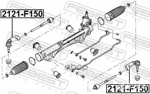 Наконечник рулевой тяги Febest 547 KK26000