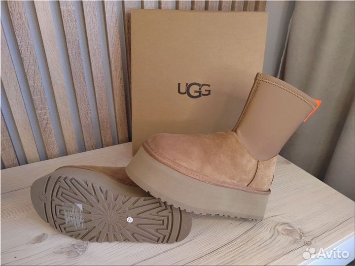 Угги натуральные женские UGG Classic Dipper Chestn