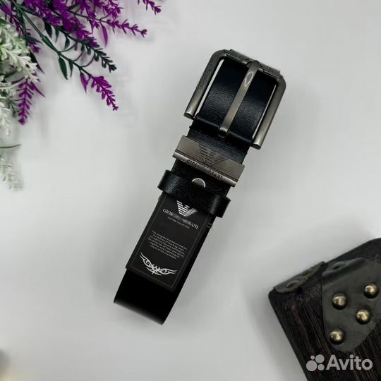 Мужской подарочный набор (духи, часы, ремень)