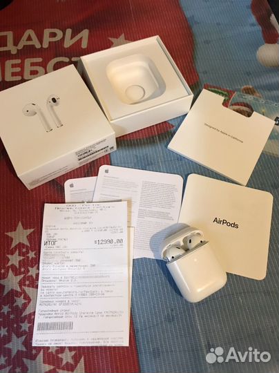 Беспроводные наушники apple airpods 2