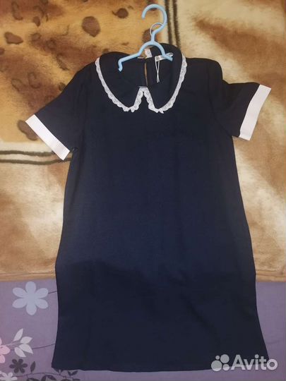 Платье форма синее