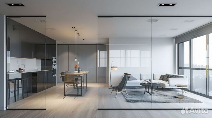 Перегородки стеклянные для офиса