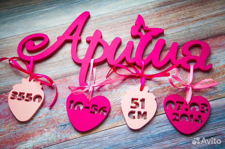 Слова, буквы, цифры, аксессуары для фотосессий