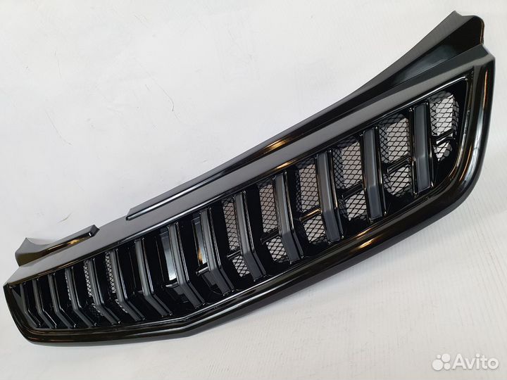 Решетка радиатора Priora 2 черный лак style AMG